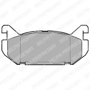 LP802 DELPHI Колодки торм.диск.зад.da 626XedosMX-6, Ford Probe 2.i2.5 16V 93-98,