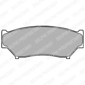LP967 DELPHI Тормозные колодки LP967
