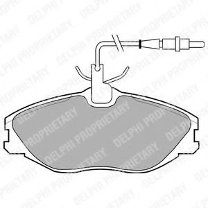 LP986 DELPHI Тормозные колодки LP986