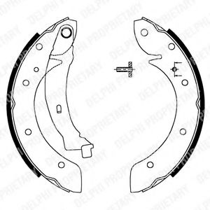LS1716 DELPHI Колодки торм.бараб.зад.CITROEN BerlingoBerlingo MultispaceXsara Picasso 96- PEUGEOT PartnerRanc