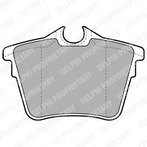 LP1892 DELPHI Колодки торм.диск.зад.Peugeot 47 SW 54-, 47 54-, 67 (9D, 9U) 2-