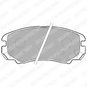 LP1902 DELPHI Тормозные колодки LP192