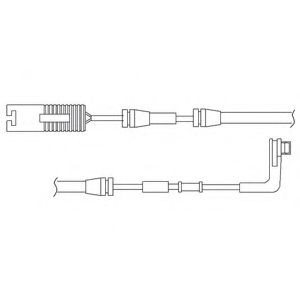 LZ0173 DELPHI Датчик износа торм. колодок BMW 7(E65) 01- перед. (1 шт.)