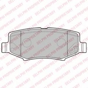 LP2172 DELPHI Тормозные колодки LP2172