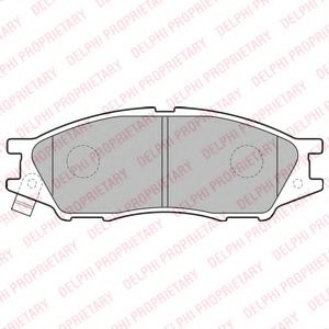 LP2184 DELPHI тормозные колодки