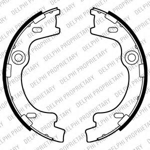 LS2012 DELPHI Тормозные колодки LS212