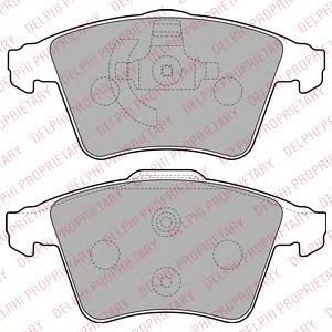 LP2224 DELPHI Тормозные колодки LP2224