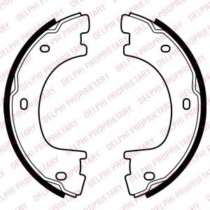 LS2054 DELPHI BRAKE SHOE AXLE SET