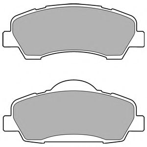 LP2485 DELPHI Колодки тормозные PEUGEOT 301/308 12- перед.