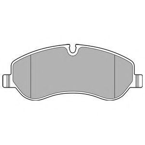 LP2661 DELPHI Колодки тормозные передние к-кт 