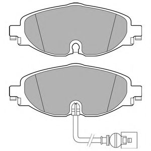 LP2698 DELPHI Колодки тормозные передние VAG A3/OCTAVIA/GOLF 7/PASSAT/TIGUAN 12- Delphi