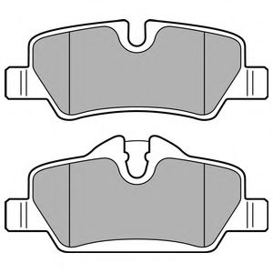 LP2762 DELPHI Колодки тормозные задние BMW E81/E87/MINI COOPER 04- Delphi