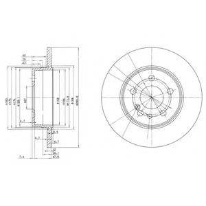 BG2738 DELPHI Тормозной диск BG2738