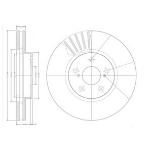 BG3189 DELPHI тормозной диск