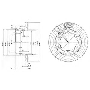 BG3399 DELPHI Тормозной диск BG3399