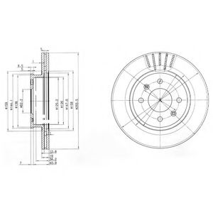 BG3934 DELPHI тормозной диск