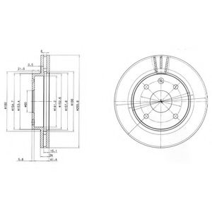 BG4003 DELPHI Диск тормозной CHEVROLET LACETTI 05- перед.