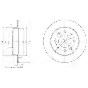 BG4017 DELPHI BG417 Тормозные диски