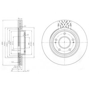 BG4034 DELPHI тормозной диск