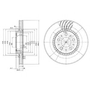 BG9514 DELPHI Тормозной диск BG9514