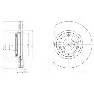 BG4256 DELPHI Тормозной диск BG4256