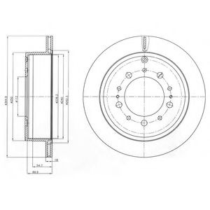 BG4275 DELPHI Тормозной диск BG4275