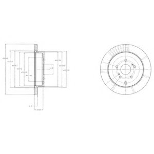 BG4329 DELPHI Тормозной диск