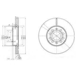 BG3833C DELPHI Тормозной диск