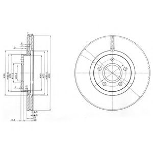 BG3895C DELPHI Тормозной диск