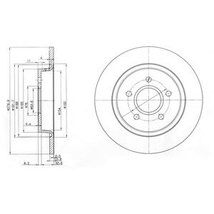 BG3897C DELPHI Тормозной диск