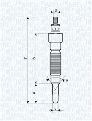 062900064304 MAGNETI MARELLI свеча накаливания