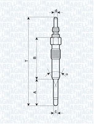 062900085304 MAGNETI MARELLI свеча накаливания