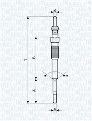 062900080304 MAGNETI MARELLI свеча накаливания citroen c5 2.2 hdi 06