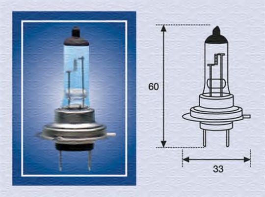 002558100000 MAGNETI MARELLI H724 Лампа накал.фары 24V 7W H7 Px26d