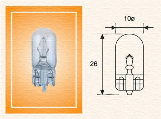 003822100000 MAGNETI MARELLI лампа· (3w) 24v w2,1x9,5d