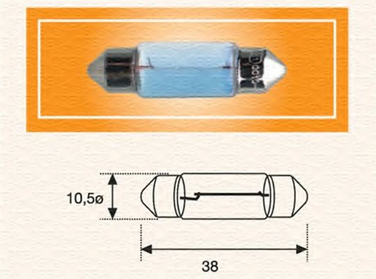 009423100000 MAGNETI MARELLI лампа· (5w) 24v sv8.5-8