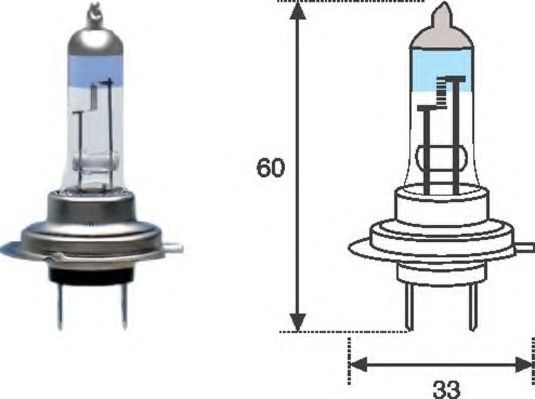 002586100000 MAGNETI MARELLI лампа h7 xl 12v [+50%]