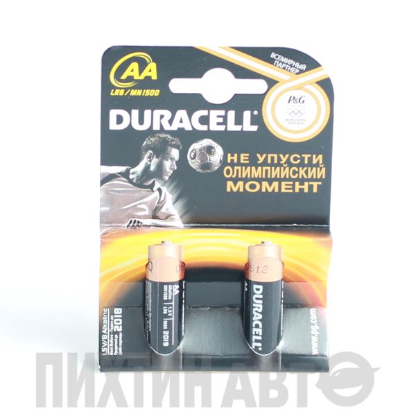 Элемент питания Duracell AA MN1500 1.5V пальчиковая