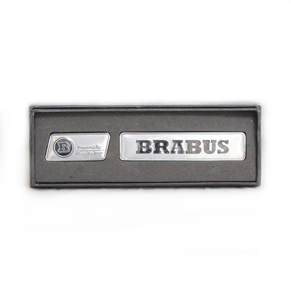 9779 IDV Набор шильдиков в коробке "BRABUS" 85*20 мм и 45*20мм