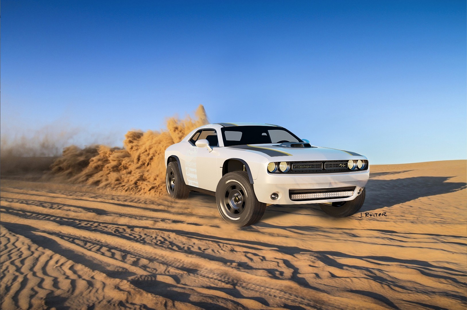 Американская дизайн-студия разрабатывает внедорожник на базе Dodge Challenger